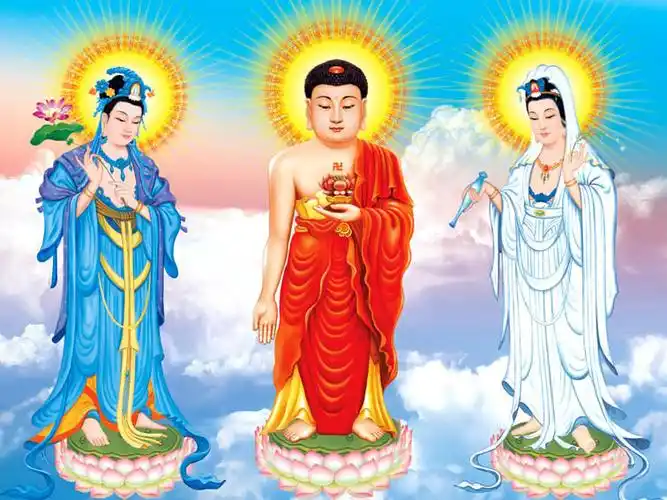 什么是 "西方三圣","东方三圣","华严三圣"?