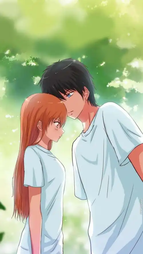 漫画初恋微甜男女主角夏彩夕和莫泽阳高清情侣图片手机壁纸(5)