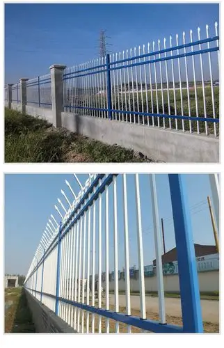 铁栅栏院墙锌钢护栏栏杆栅栏围墙围栏铁艺护栏热镀锌院墙防护栏塑钢