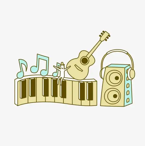 手绘乐器器材