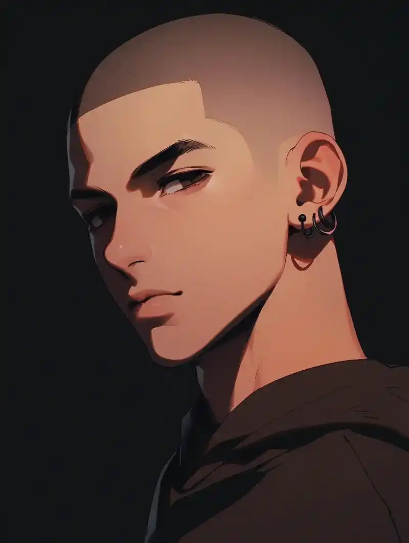 高质量男头.寸头的魅力#寸头的魅力 #酷 #漫画头像 #ai - 抖音