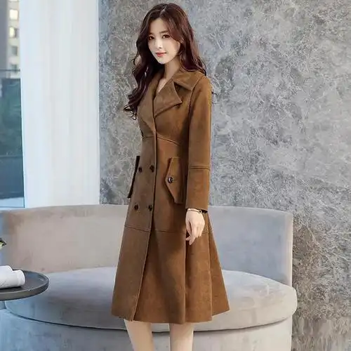 步入秋季,穿这样的风衣连衣裙,时尚更有女人味,让你又暖又美