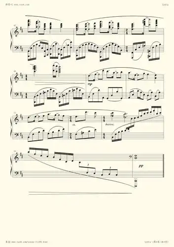 钢琴谱 - lydia(加强演奏版)