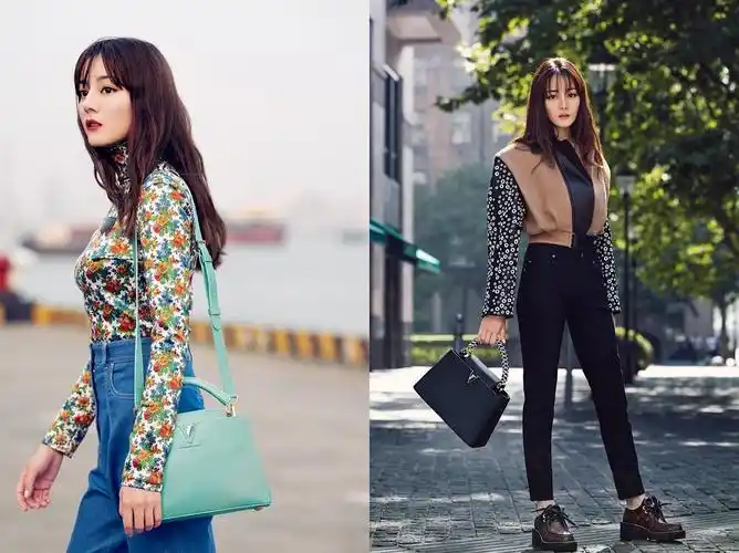 热巴lv新造型,现身巴黎街头,街头少女感十足!