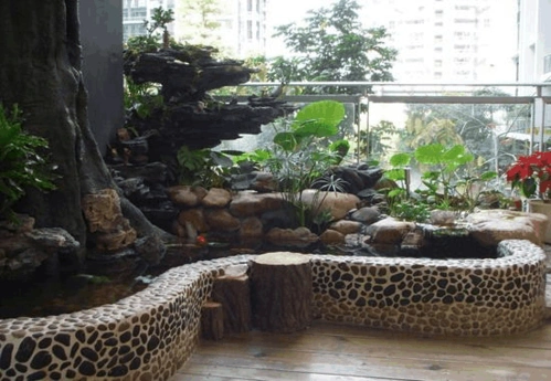 阳台假山案例图