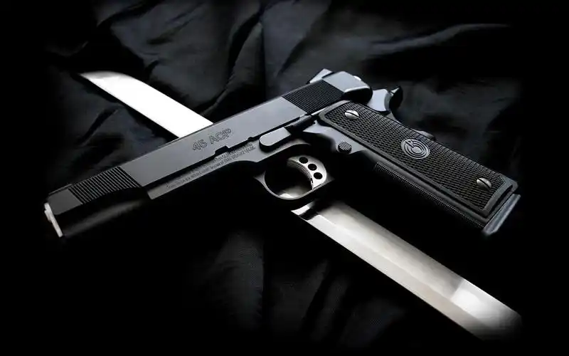 知识军事武器colt1911枪武器colt1911gunweapon壁纸图片