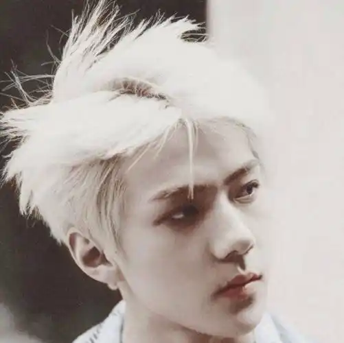 原创同是白发造型王一博可爱蔡徐坤有气质看到吴世勋爱了爱了