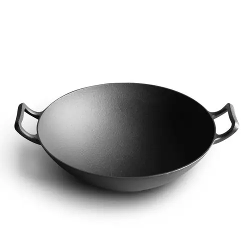 典匠铸铁锅32cm双耳圆底炒锅老式炒菜锅加厚生