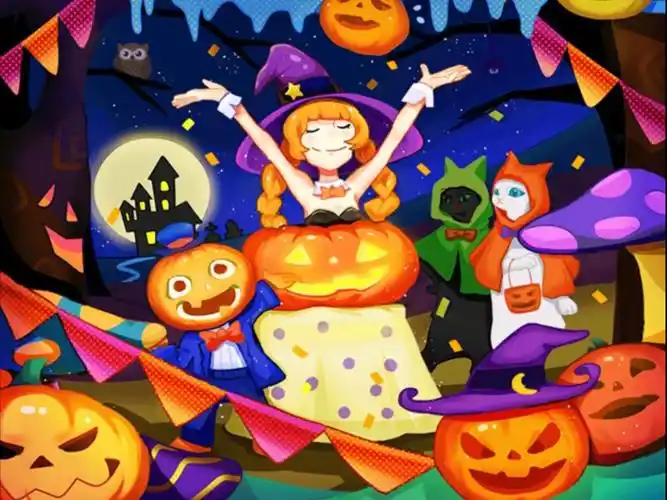 魔女之夜,万圣节派对.