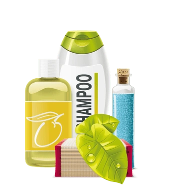 卡通绘制的乳液绿叶