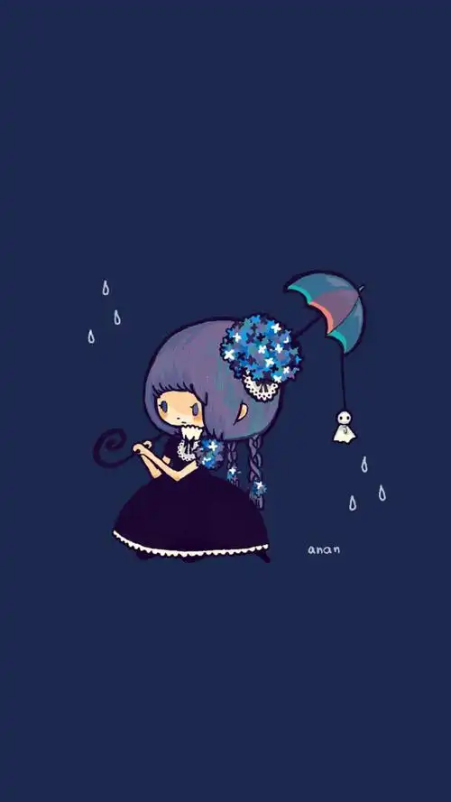 qq 微博 )女孩 韩国唯美插画手绘动漫卡通可爱个性经典enakei头像壁纸