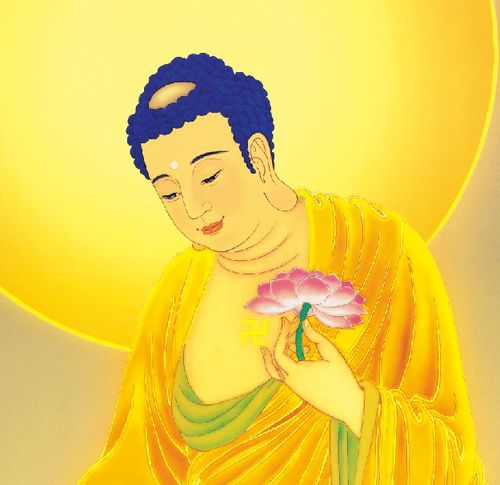 南无阿弥陀佛高清佛像唐卡可以定制尺寸宣纸绢丝国画