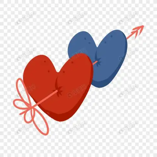 情人节连在一起的心