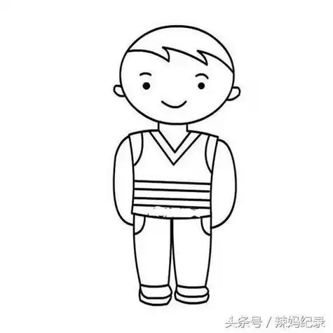 男孩简笔画男孩简笔画卡通可爱