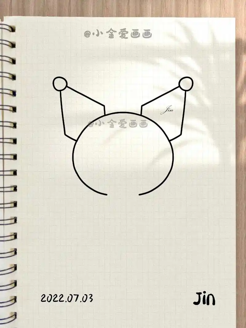 零基础简笔画教程三丽鸥库洛米