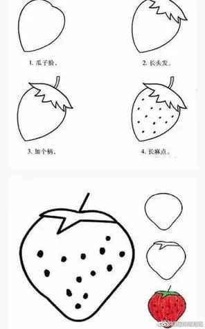 数字变水果简笔画