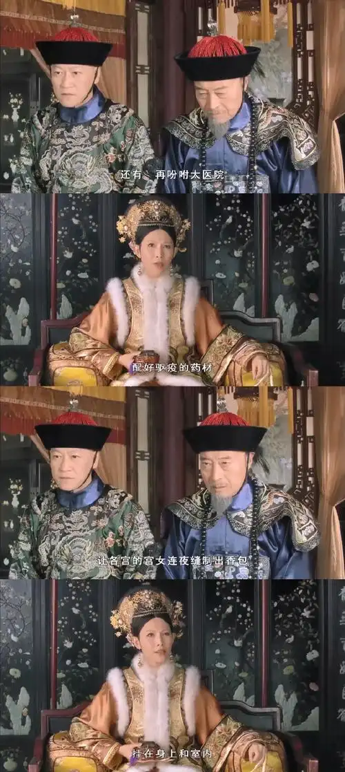 电视剧《甄嬛传》里讲时疫.