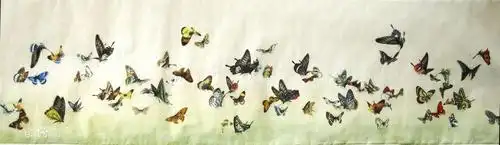 百蝶图中国画蝶第一人精美绝伦不收藏可惜