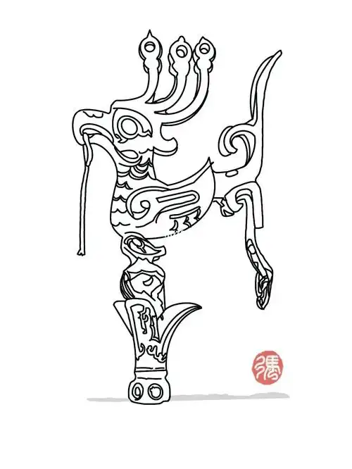 三星堆青铜鸟