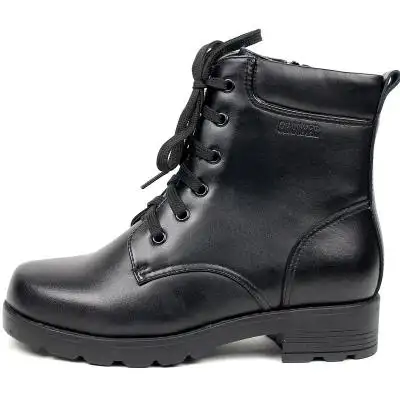 3513巡洋舰女靴冬季保暖真皮女靴羊毛靴子棉靴特种兵军靴169c(黑色 39