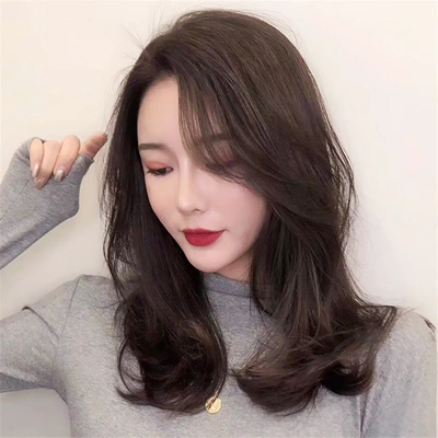 网红中分刘海假发女八字刘海假发片自然无痕两侧偏分发际线贴发片