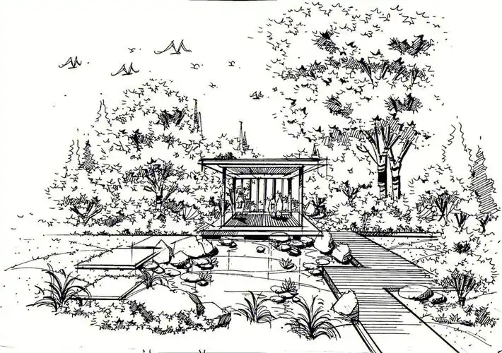 景观手绘线稿分享