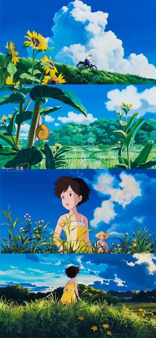 龙猫|宫崎骏 1988 看完这部动漫最想做的事就是rua龙猫的大肚子,还有