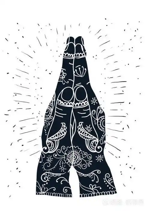 元瑜伽手印双手合十