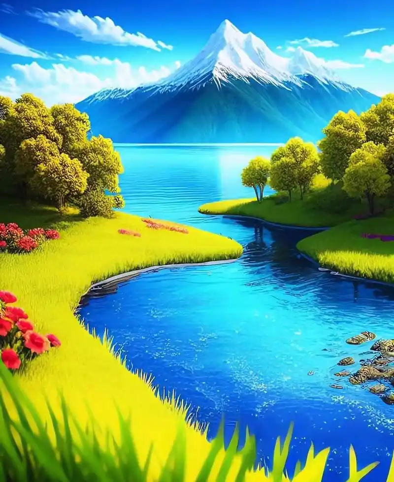 终于来到了湖边.一踏进这片神奇的土地,我们被湖水的宁静所震撼