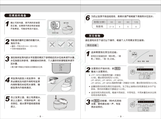 九阳电饭煲jyf40fs18说明书