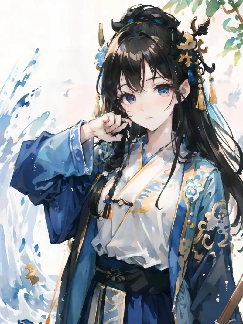 007卷 | 水墨丹青 淡雅古风 汉元素少女头像 国画风格真的太绝了 赞美