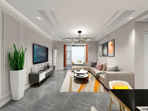 朝顺时代广场-朝顺时代广场130平米装修效果图_现代风格