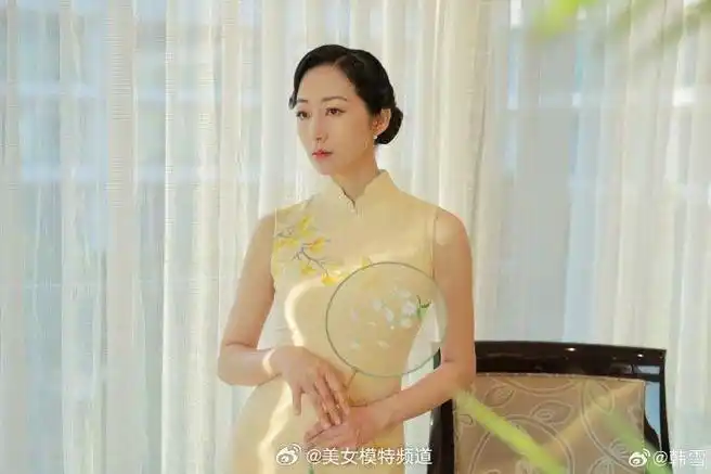 韩雪暖白色旗袍写真江南一梦窈窕佳人温婉如玉