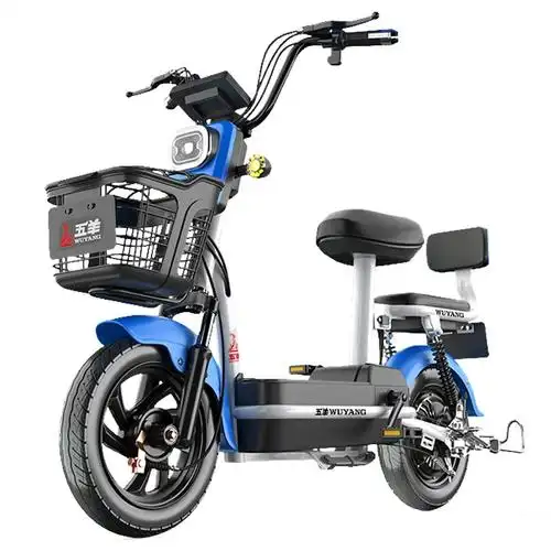 五羊电动车学生小型电动自行车亲子成人锂电池电瓶车男女士电单车