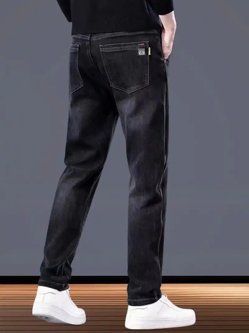 罗蒙2024秋季新款牛仔裤男士潮牌弹力宽松直筒百搭休闲裤子男春秋