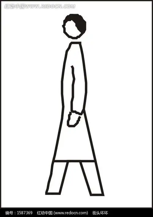 人物简笔画侧身右边