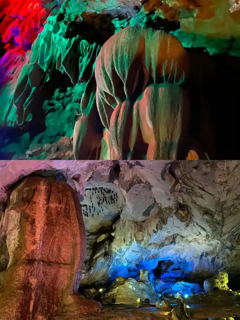 金华旅游|钟乳石酷似龙头的双龙洞