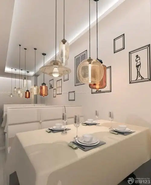 80平米小饭店简约室内装修设计效果图图集