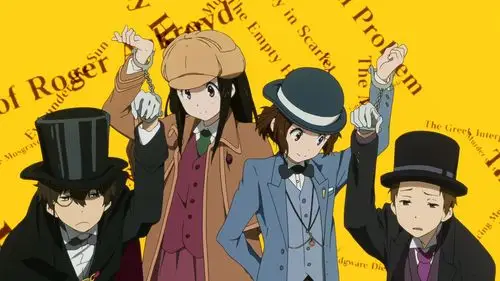 动画《冰菓》改编自少年推理题材的古典部系列小说,故事为做事不积极