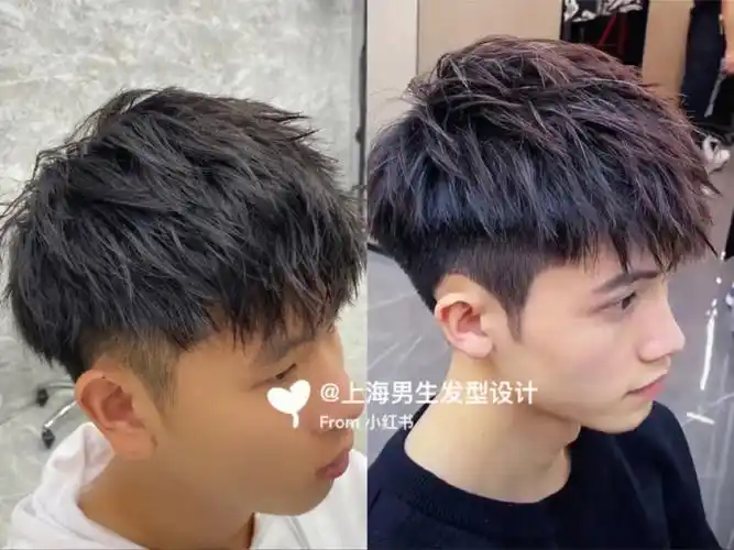 男生凌乱感发型摩根碎盖烫发