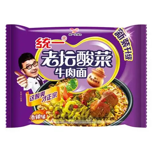 统一100老坛酸菜牛肉面121g5