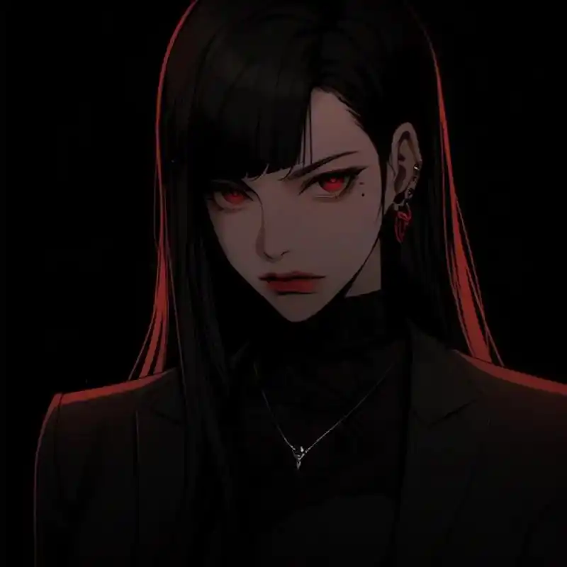 暗黑系少女 #二次元 #动漫女头 #超a头像 #御姐头像 # - 抖音