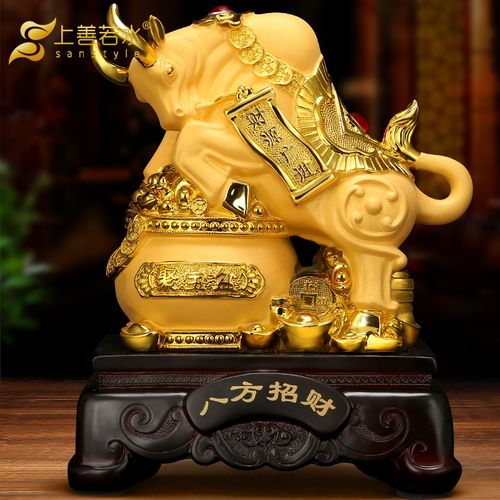 招财摆件家居客厅2021生肖吉祥物装饰公司摆件