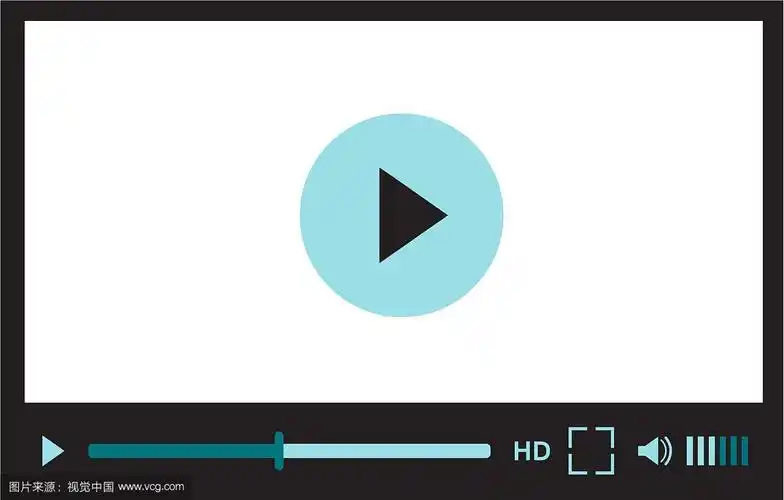 视频播放器界面的网站设计或