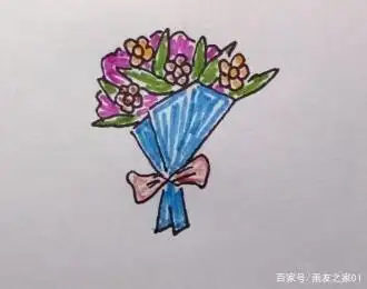 手捧花怎么画,如何画一束手捧花?
