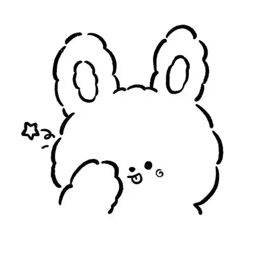 > 动物头像 > 可爱小动物黑白简笔画头像 2/9张图片 黑白图片 简约