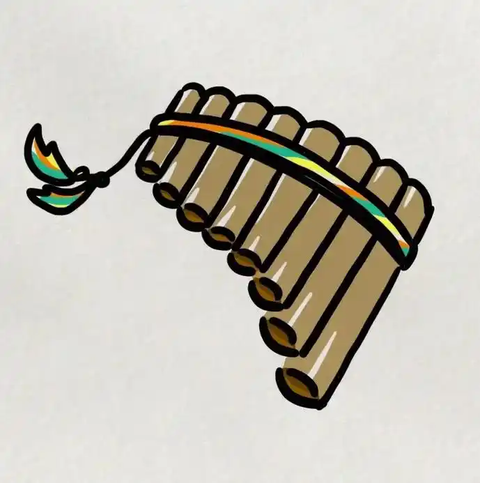 民族乐器之"排箫"#一学就会系列 #简笔画 - 抖音