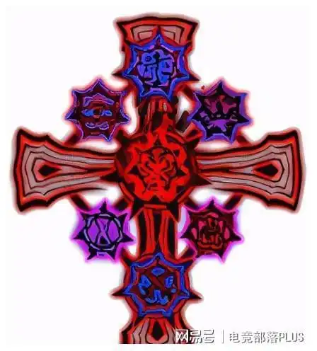 这是最后阶段中出现的十字架,7个标志象征着七宗罪