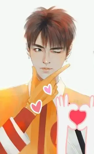 吴亦凡 手绘漫画 素描头像 卡通画 代言麦当劳