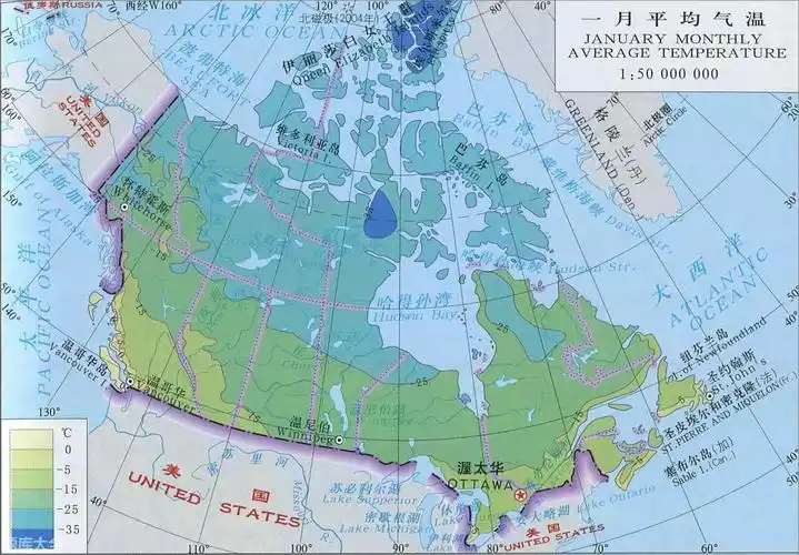 加拿大和美国的地理位置「知识普及」